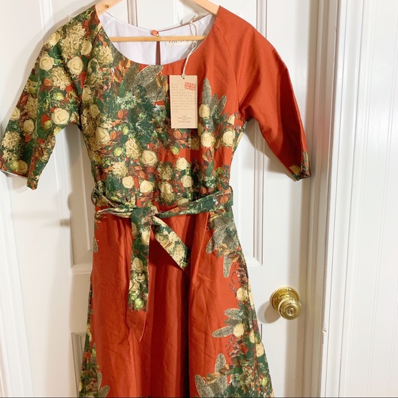 RARE Modcloth Fab Imagination Organic Cotton Dress - Picture 6 of 8